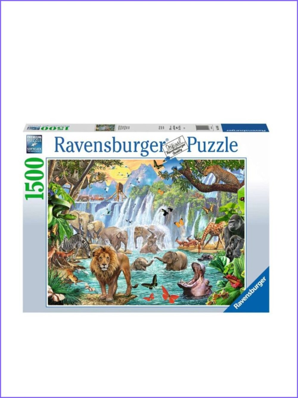 Ravensburger 1500pcs Puzzle-Waterfall Safari | Adult Puzzles New In Box